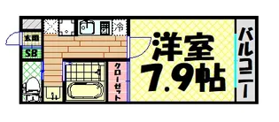 ハーバーハウス大阪【4階】の間取り