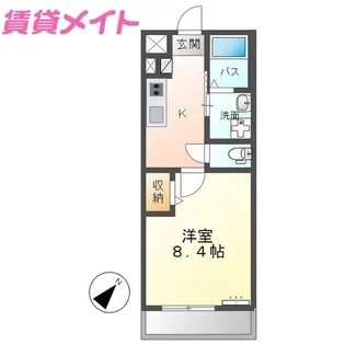 ピュアハウス かすみ【1階】の間取り