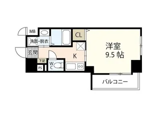 S-RESIDENCE宇品5丁目I【6階】の間取り