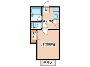 カサ・アギーラ【1階】の間取り