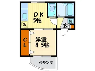 メゾンドポエジ【2階】の間取り