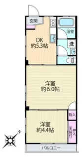 サン南ビル【3階】の間取り