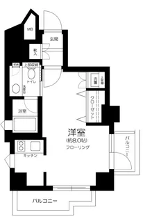 コンシェリアR 四谷【6階】の間取り