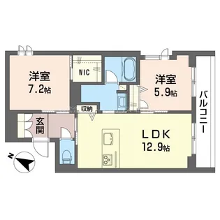 ベルドミール【2階】の間取り