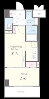 ラ ベール ジン【5階】の間取り