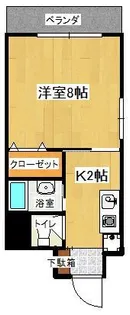 オーシャンパレスKADENA【3階】の間取り