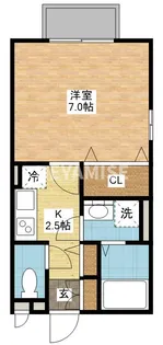 モナリエたかき【1階】の間取り