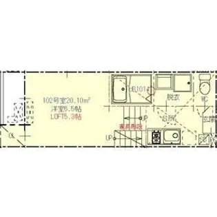 ハーモニーテラス元八事III【2階】の間取り