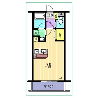 プティリヴィエール【3階】の間取り