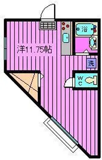 TIME堀の内【2階】の間取り