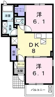 エトワールI【1階】の間取り