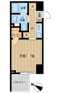ザ カシワ拾番【9階】の間取り
