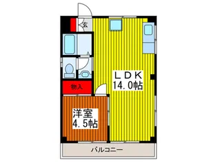 エステート白樺【3階】の間取り
