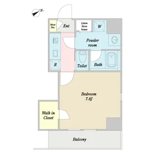 S-GATE Bldg【9階】の間取り