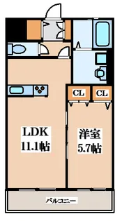 ハイツ清瀧【1階】の間取り