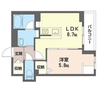 サン スプリング【2階】の間取り