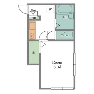 プティフールA【1階】の間取り