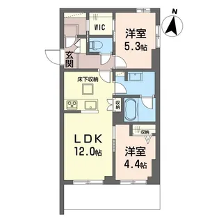 リラフォート【1階】の間取り