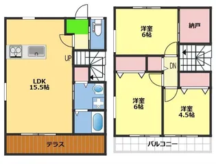 メゾン・ド・フルールIIの間取り