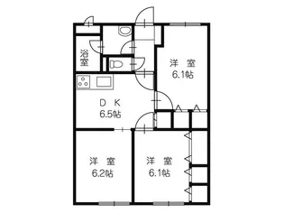 マンションシルクスクエアII【3階】の間取り