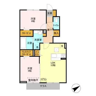 メゾン・フォンテーヌ【1階】の間取り