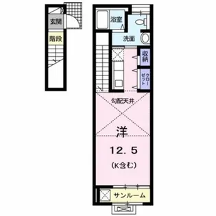 アン・ジェルメ【2階】の間取り