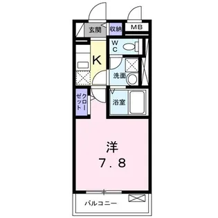 ドミール桜井【1階】の間取り
