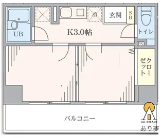 エクセレントアフィー横浜橋【2階】の間取り