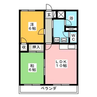 ハニーハイム【2階】の間取り