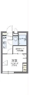 レオパレス豊岡【2階】の間取り