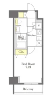 Dimus勝どき【2階】の間取り