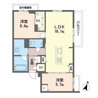 Balloonflower North【2階】の間取り