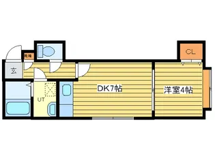 エヴァンス大友公園【3階】の間取り