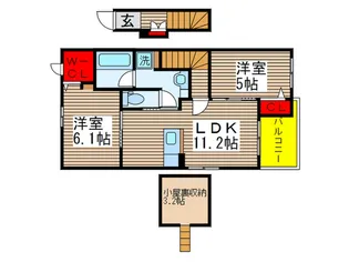 アークヒルズG【2階】の間取り