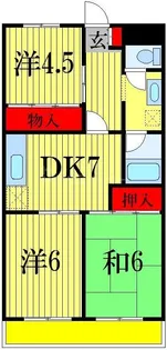 メゾンドゥ・ボヌール【1階】の間取り