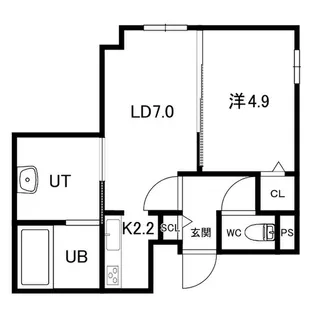 北区麻生町6丁目MS【3階】の間取り