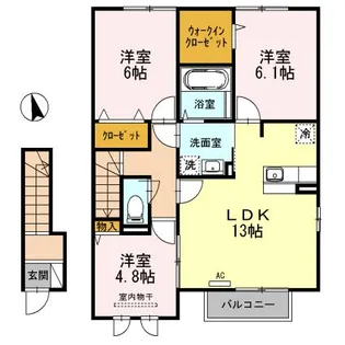 シルビア【2階】の間取り