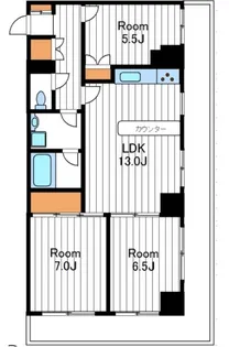 コートハイム横浜【5階】の間取り