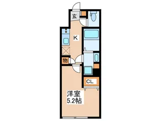 セレニティ上北沢【1階】の間取り