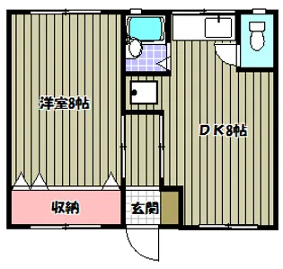 美津屋マンション【1階】の間取り
