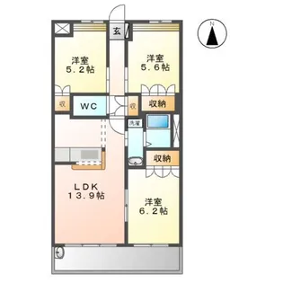 サラーム・コロ【4階】の間取り
