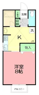 ハイツミネルヴァ【1階】の間取り