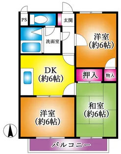 メゾンレジーナ【1階】の間取り