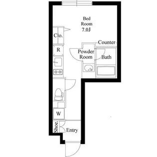 ミリアレジデンス品川中延【1階】の間取り