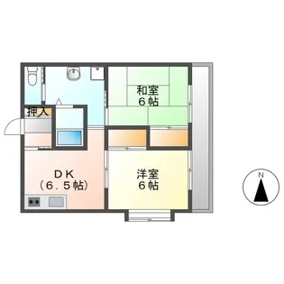 シャトーレ成瀬【2階】の間取り