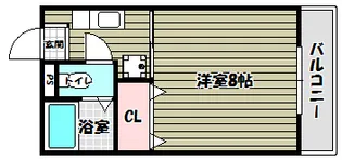 帝塚山パークハイツ【1階】の間取り