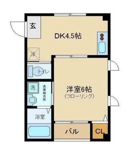 カーサ東新宿【2階】の間取り