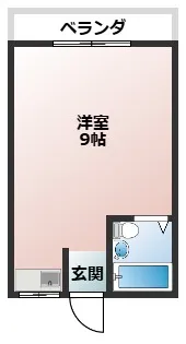 ルピナスかつらぎA棟【1階】の間取り