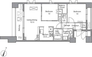 レジディア水道橋【5階】の間取り
