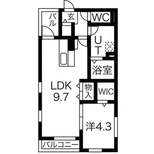 Anecis川名【3階】の間取り